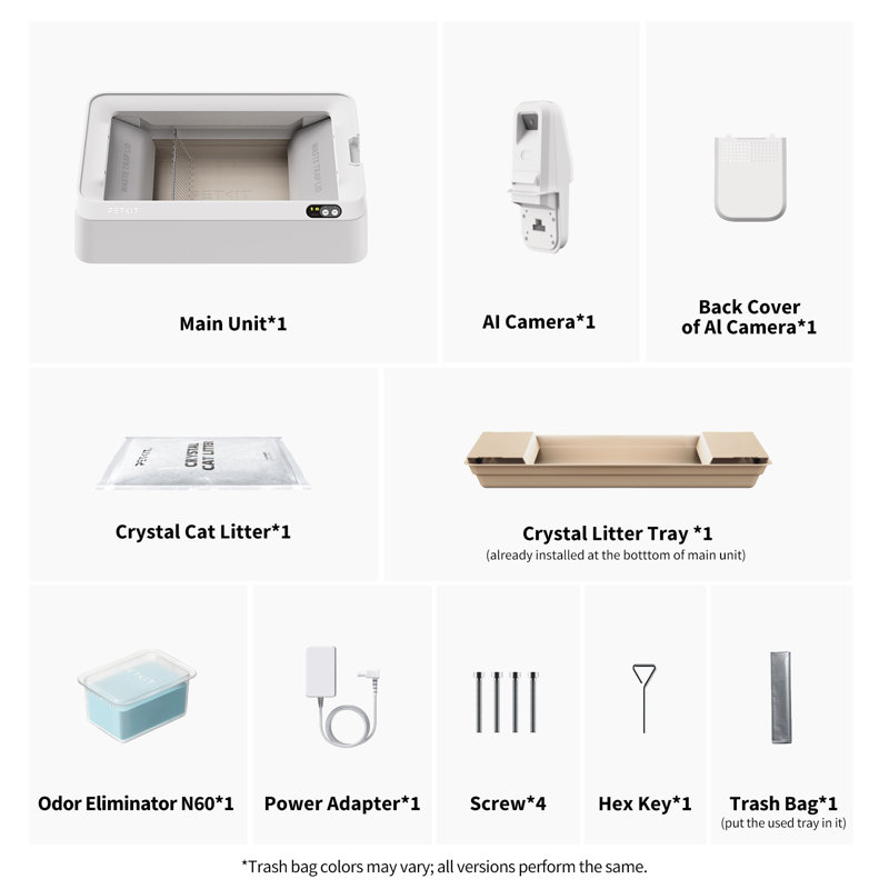 PETKIT Purobot Crystal Duo Automatic Cat Litter Box with Camera