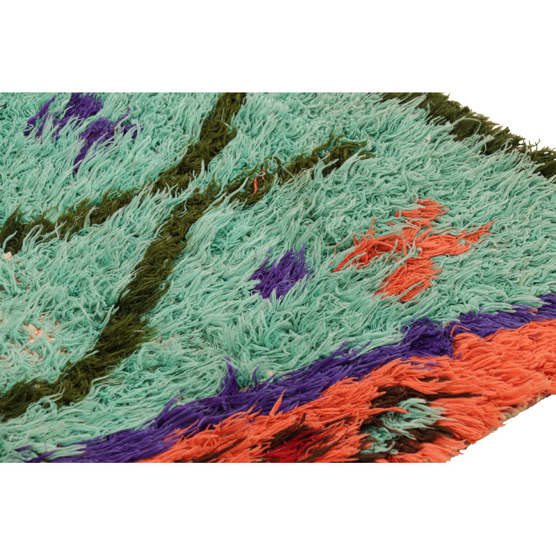 Hand Knotted Wool Geometric Area Rug