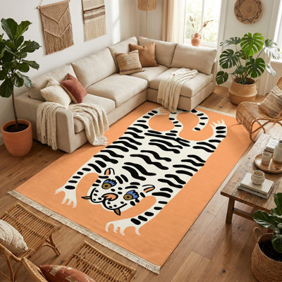 Tapis 7 pi x 10 pi Silly Tiger