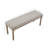Eliyas 48" W Turned Leg Upholstered Bench-125793768