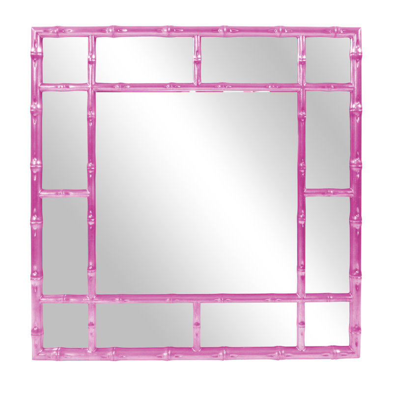 Miroir d'appoint sans cadre Eile, Rose millennial