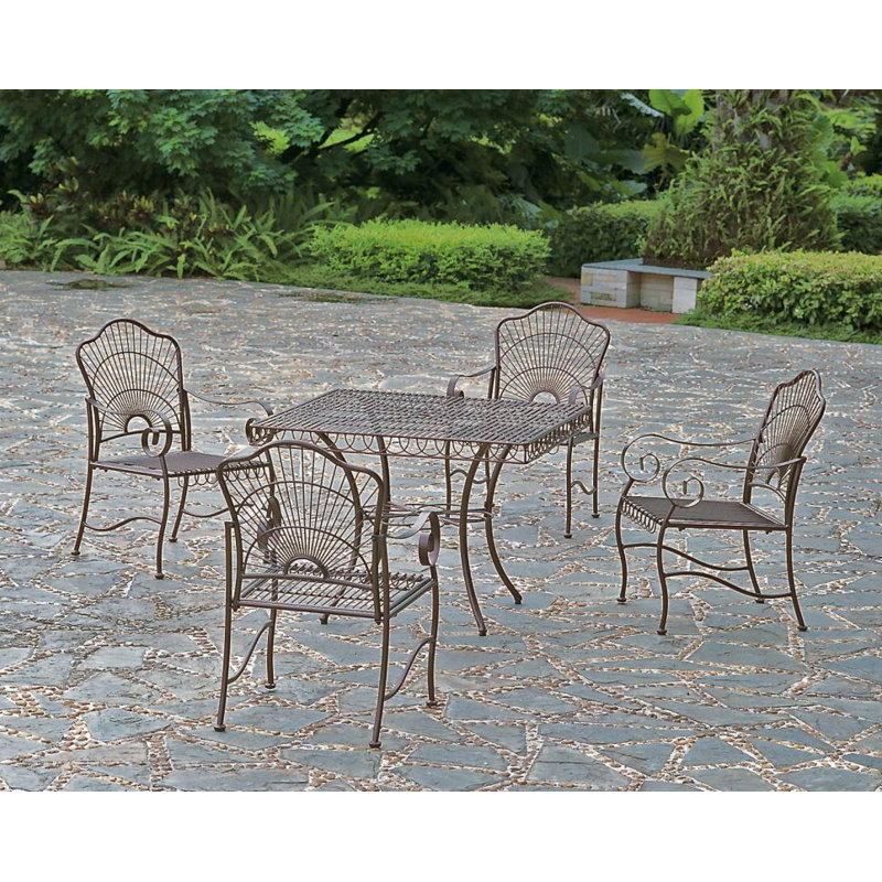 Nocona 4 - Person Patio Dining Set with Square Table