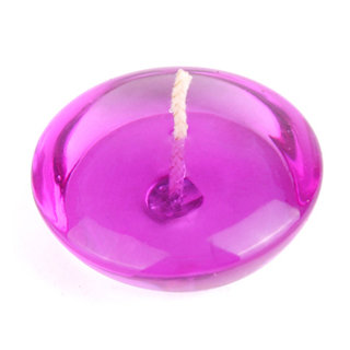 Bougie flottante à gel transparente sans parfum, Mauve, Ensemble de 72