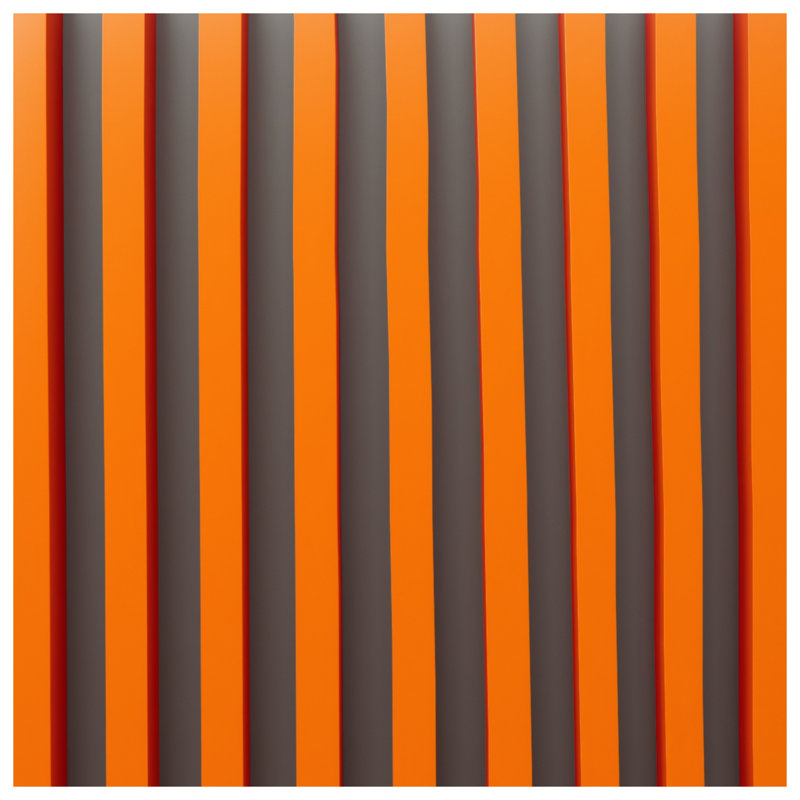 Orange Vertical Stripes Double Sided Throw Pillows, 14 x 14 inches