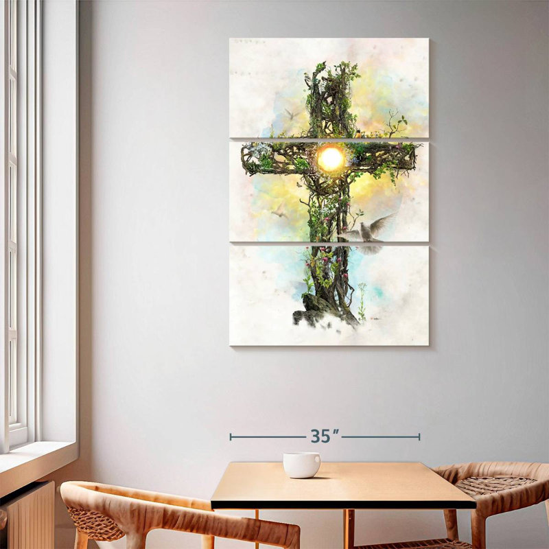 Adella, la croix du Christ, H 65 po x l 42 po