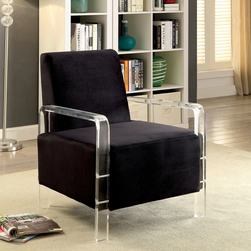 Fauteuil de 26,75 po de large Dagostino, Noir