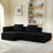 L-Shape Modular Compressed Couch,Cloud Sectional Sofa With Chaise Lounge,No Assembly Required,Upholstered Oversized Couches For Living Room,Apartment-257772754