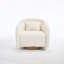 Fauteuil pivotant pivotant, fauteuil demi-tonneau pivotant à 360 degrés avec revêtement en peluche, fauteuil pivotant confortable en forme de citrouille pour le salon, la chambre à coucher ou le bureau-1936285740