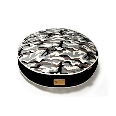 Camouflage Cotton Round Pillow Pet Bed