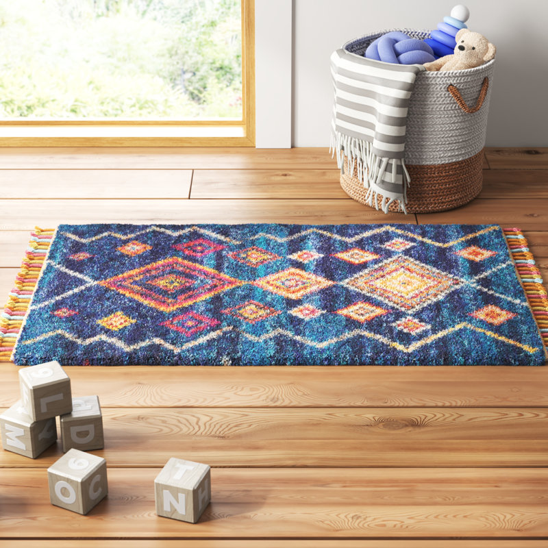 Tapis Raul, Rectangle 2 pi 2 po x 4 pi, Gris/orange/jaune