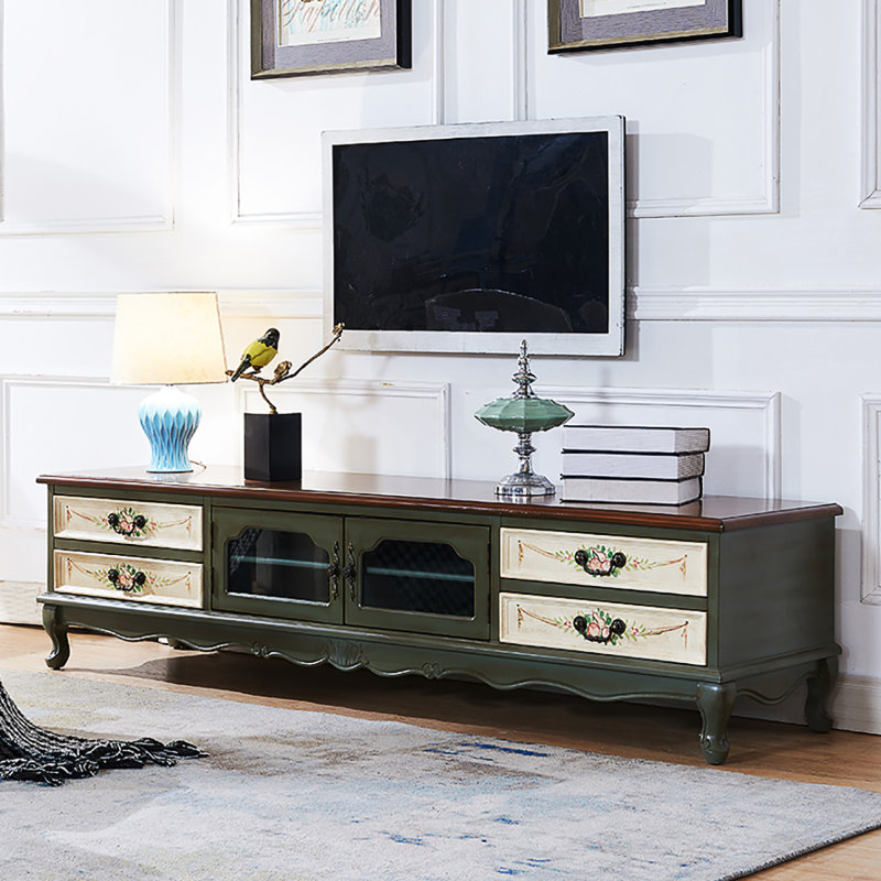 Meuble télé américain peint à la main, 78.7"