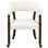 Chaises de salle à manger pivotantes et capitonnées avec roulettes et accoudoirs