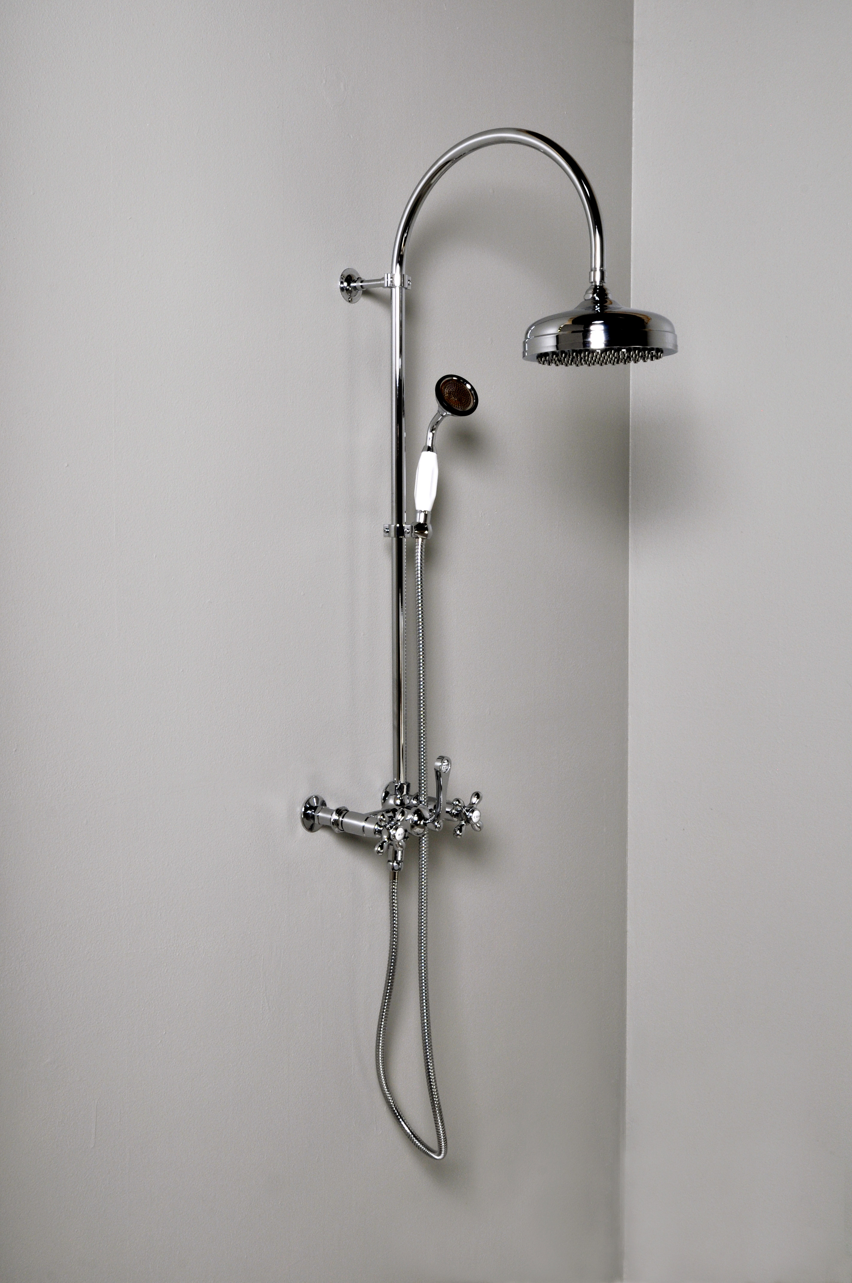 Strom Living Wall Mounted Thermostatic Complete Shower System with ...