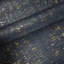 Enchanced Natural Cork Deep Navy Gold Metallic Foil Striped Textured Wallpaper