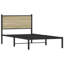 17 Stories Metal Bed Frame Without Mattress Sonoma Oak-1167781734