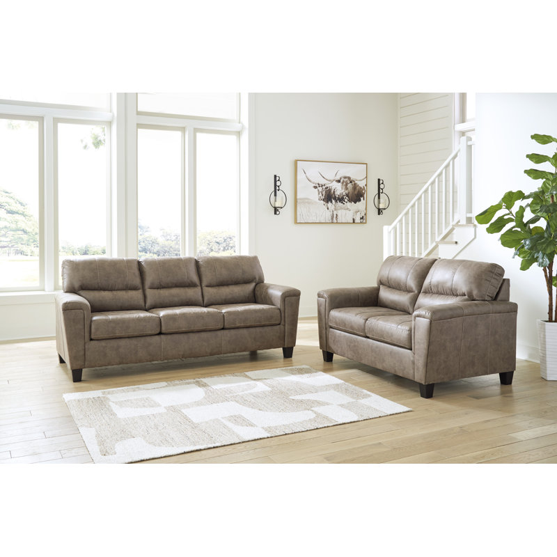 Navi Sofa and Loveseat, Brown