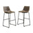 Lotusville Vintage PU Leather Barstools, Set Of 2-2007570580-2007570571