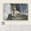 Animaux, loup couché sur un rocher sur toile-100095366-100095363