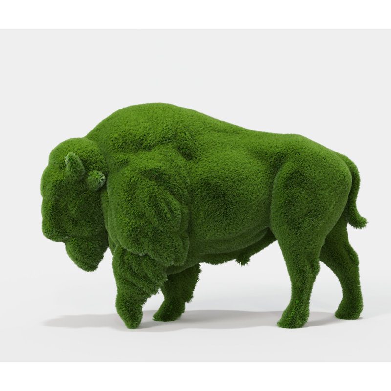 Topiaire de bison extérieur