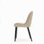 Ensemble de 4 chaises de salle à manger modernes en similicuir avec coussins épais et pieds en métal, chaises d'appoint en faux cuir sans accoudoirs pour la cuisine et la salle à manger-953341218-953341245
