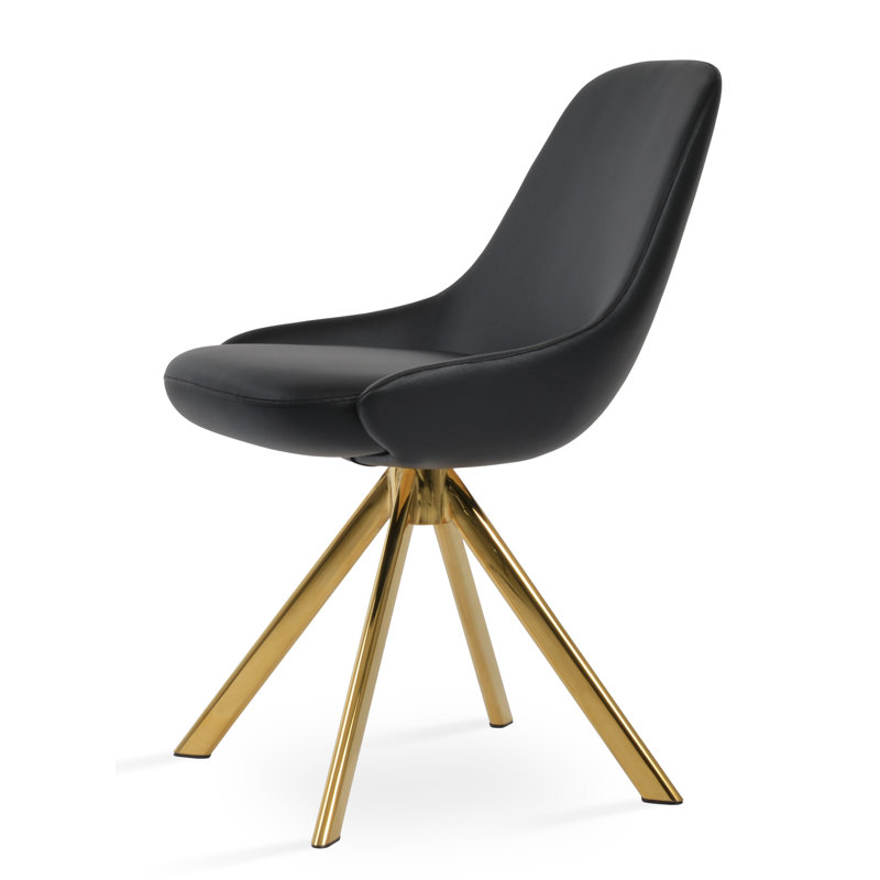 Chaise salle à manger épée Gazel, Noir, Naturel