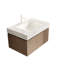30-inch Carrara White Sintered Stone Countertop With Undermount Ceramic Basin