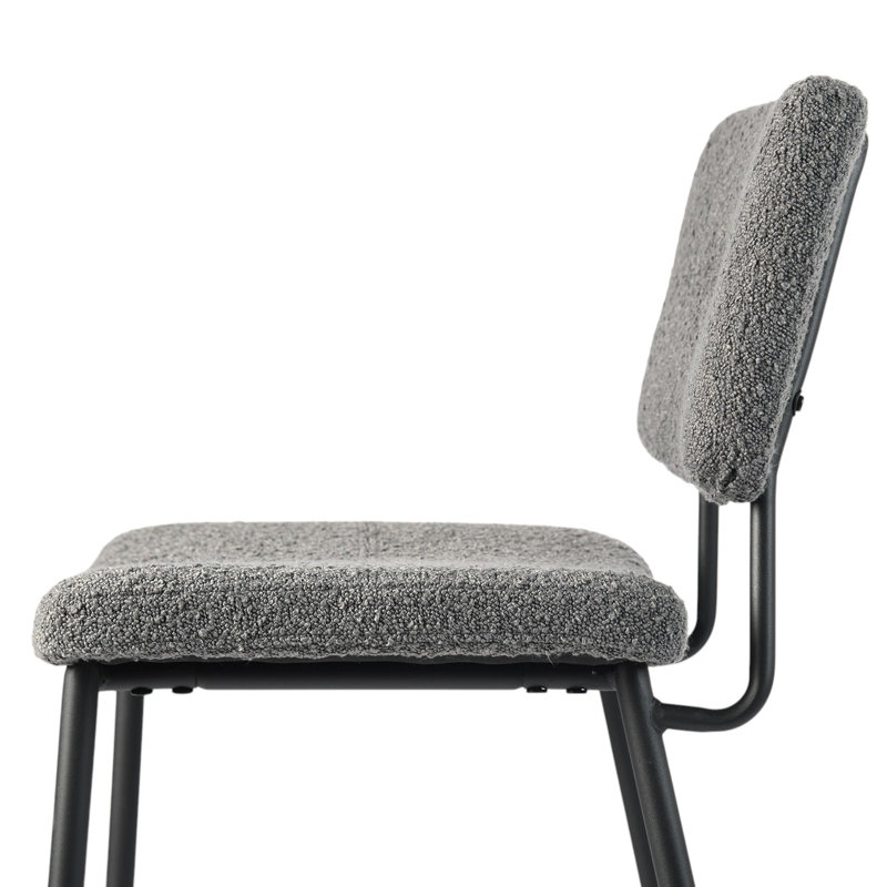 Ensemble de deux chaises noires à dossier bas, Tabouret de comptoir (siège d'une hauteur de 27 p