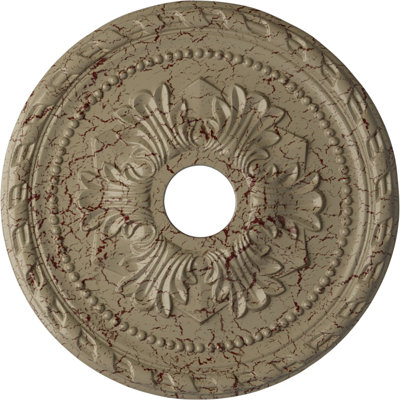 20 médaillons de plafond Palmetto de 20 7/8 po x 3 5/8 po x P 1 5/8 po (convient aux auvents de 5 po ou moins)