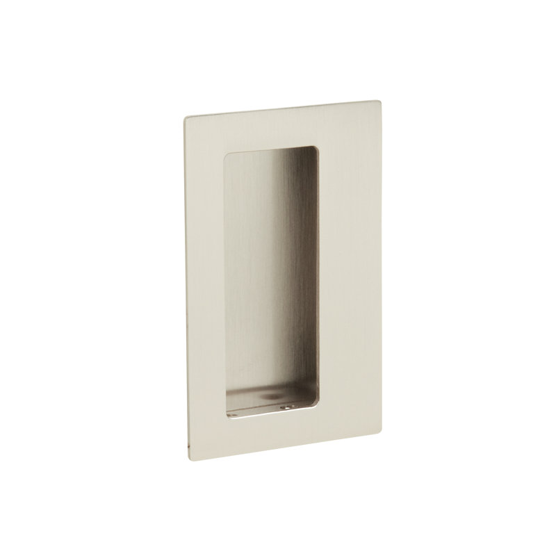 Poignée de porte rectangulaire Emtek, Nickel satiné