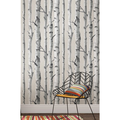 Mountain 5.5m L x 52cm W Floral and Botanical Roll Wallpaper