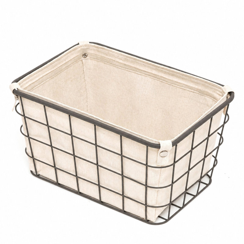 Panier en métal, H 8 po x l 14,5 po x P 10 po