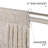 Elegant Swag Valance with Tassels, Beige Jacquard Waterfall Valance, Window Treatment 1 Panel-110808804