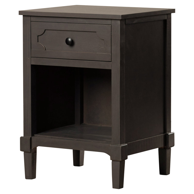 Table d'appoint avec rangement Mattalyn, Gris