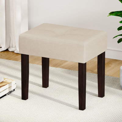Nakendra PU Leather Rectangle Ottoman Stool,Bench Chair for Living Room,Bedroom