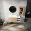 Meuble-lavabo mural contemporain, meuble-lavabo avec lavabo, armoire latérale et portes à fermeture douce Contemporary