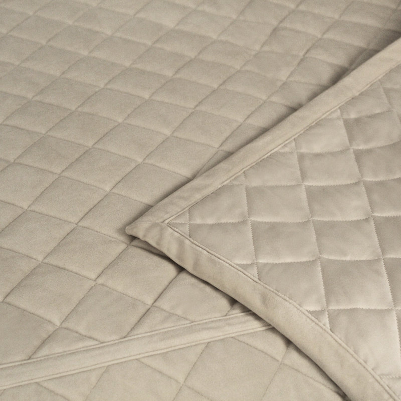 Paris Coverlet, King Coverlet + 3 Euro Shams, Taupe