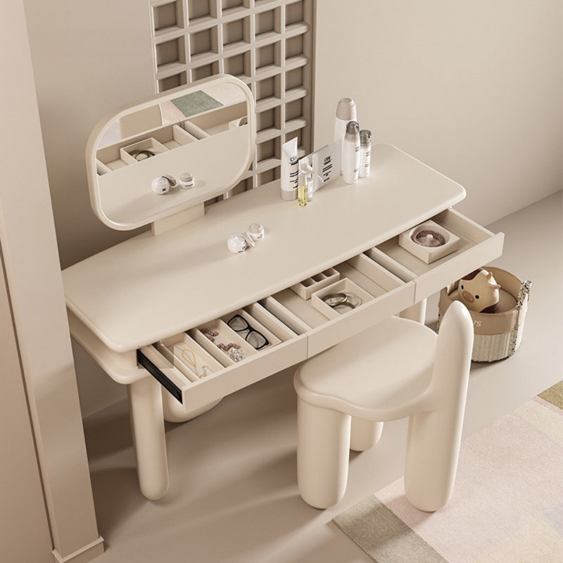 Coiffeuse simple de style français crème