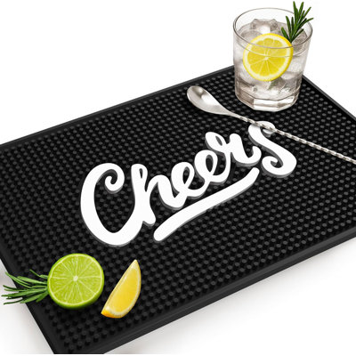 Heavy Duty 18"x12" Rubber Bar Mats for Countertop