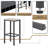 Bar Stools Barstools, Counter Height Breakfast Stools with Footrest for Kitchen Island, Dining Room-1548225470