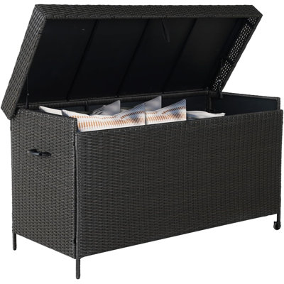 Olilawn 170 Gallon Deck Storage Box Outdoor Storage Box Patio Storage Deck Box Indoor Wicker Storage Bin Patio Storage Box For Patio Furniture Cushion