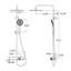 Système de douche thermostatique moderne avec douche à effet pluie de 10 po, douchette à 3 modes et robinet de baignoire