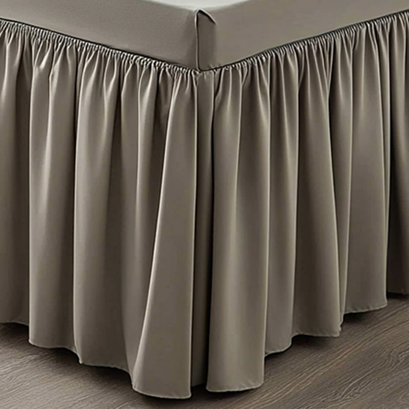 Simple Bed Skirt Bed End Skirt Pleated Design