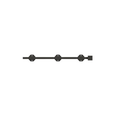 Boulon de surface moderne 18 po Deltana 18SBM26, HD, laiton massif en chrome poli