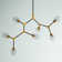 Spinks 7 - Light Dimmable Sputnik Modern Linear Chandelier