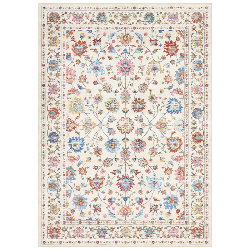 Area Rugs  for Living Room Washable Area Rug, Vintage Distressed Accent Rug, Non-Slip Non-Shedding Soft Carpet, Stain Resistant Low-Pile Foldable Print Floor Mat for Office Home Decor