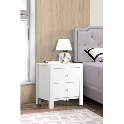 Table de chevet transitionnelle élégante