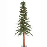 Natural Alpine 7' H Lighted Artificial Cedar Christmas Tree