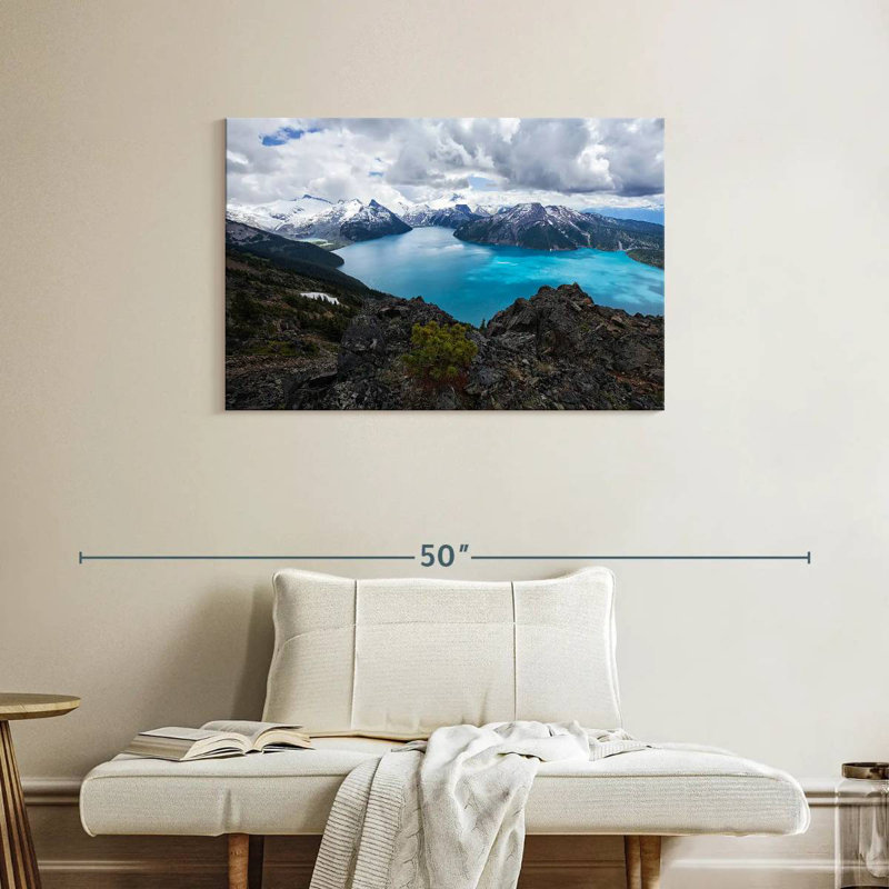 Lac Garibaldi en été, H 24 po x l 36 po