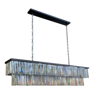 Lustre en cristal transparent 24 pouces D’angelo