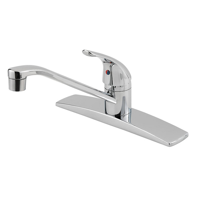 Robinet de cuisine monocommande à fixation sur le comptoir Pfirst Series, Chrome